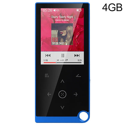 E05 2.4 inch Touch-Button MP4 / MP3 Lossless Music Player, Support E-Book / Alarm Clock / Timer Shutdown, Memory Capacity: 4GB without Bluetooth(Blue) - MP4 Player by PMC Jewellery | Online Shopping South Africa | PMC Jewellery | Buy Now Pay Later Mobicred