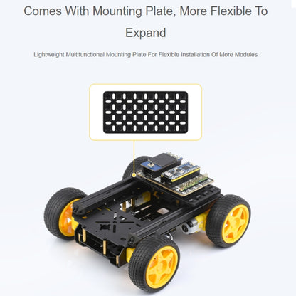 Waveshare Smart Mobile Robot Chassis Kit, Chassis:With Shock-absorbing(Mecanum Wheels) - Robotics Accessories by Waveshare | Online Shopping South Africa | PMC Jewellery | Buy Now Pay Later Mobicred