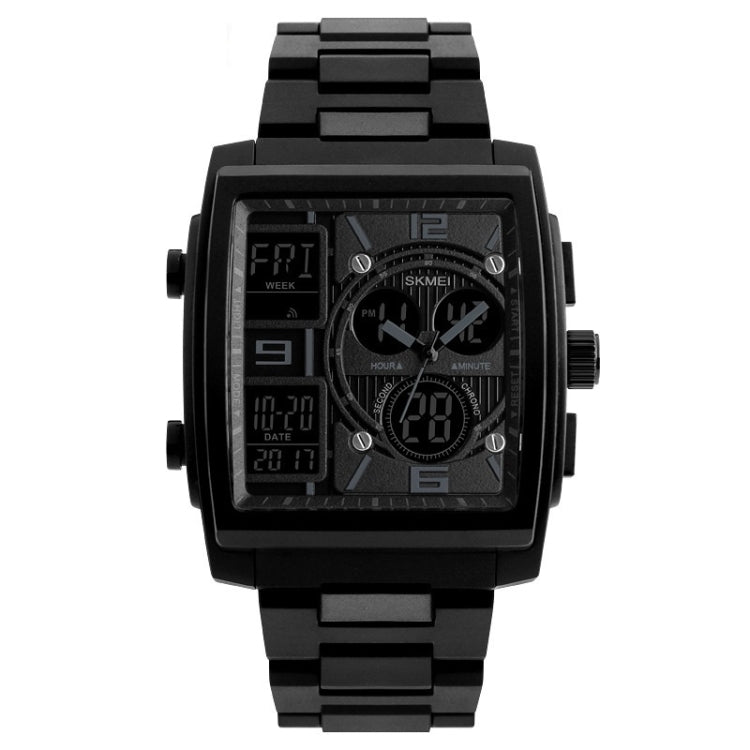 SKMEI 1274  Men Fashion Electronic Watch Multifunctional Outdoor Sports Watch(Black) - free shipping - PMC TechLife - Order now!