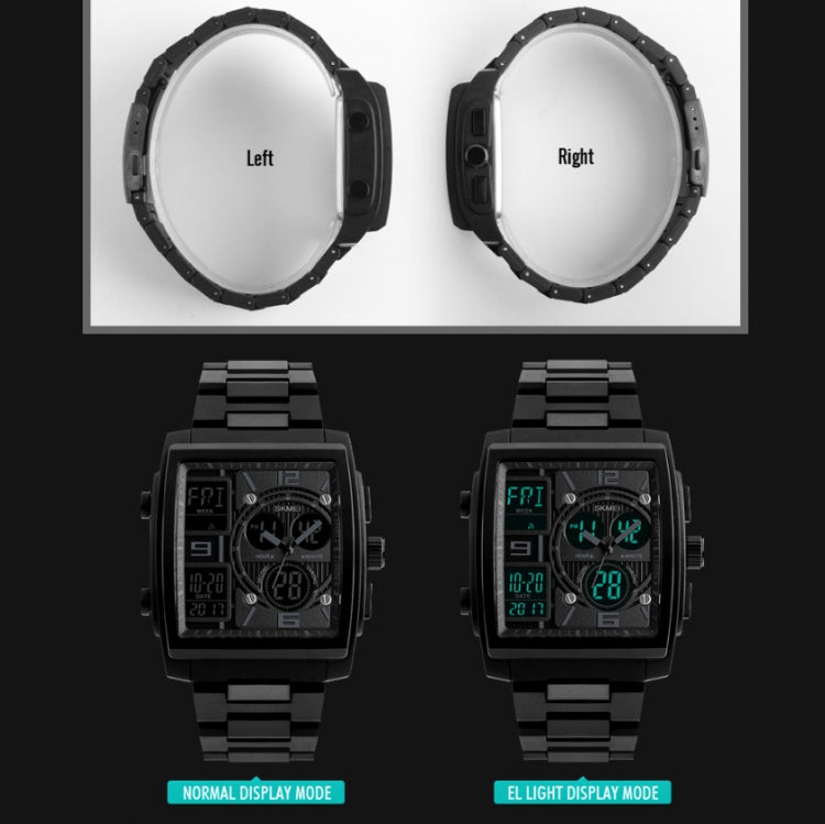 SKMEI 1274  Men Fashion Electronic Watch Multifunctional Outdoor Sports Watch(Golden) - free shipping - PMC TechLife - Order now!