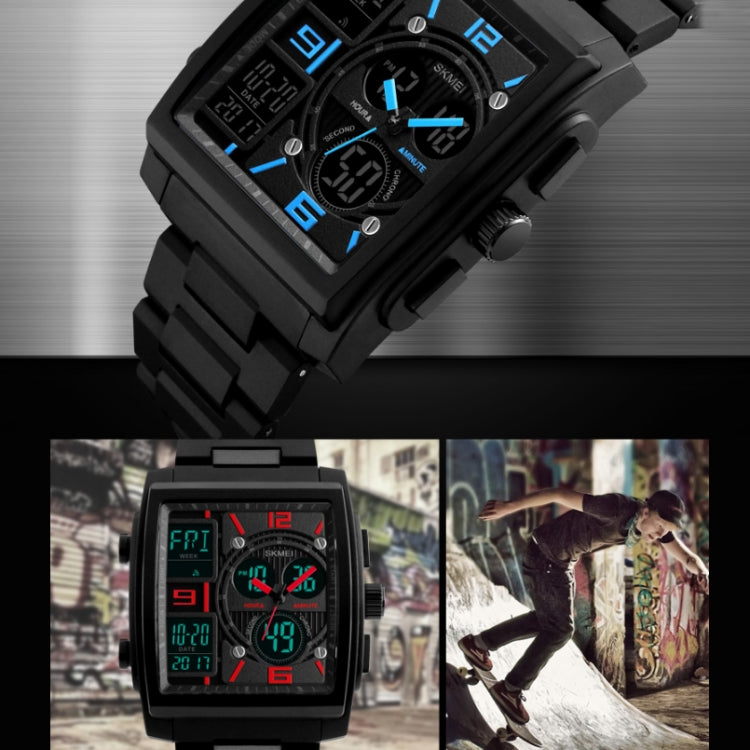 SKMEI 1274  Men Fashion Electronic Watch Multifunctional Outdoor Sports Watch(Golden) - free shipping - PMC TechLife - Order now!