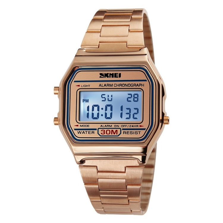 SKMEI 1123 Men Business Lightweight Watch Waterproof Steel Band Electronic Watch - free shipping - PMC TechLife - Order now!