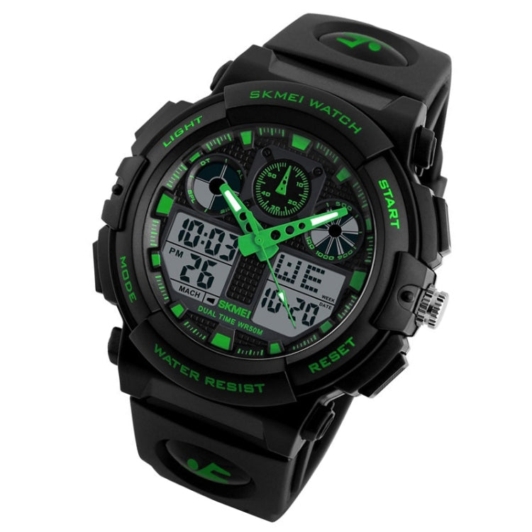 SKMEI 1270 Men Waterproof Dual Display Digital Watch Outdoor Sports Watch(Green) - free shipping - PMC TechLife - Order now!