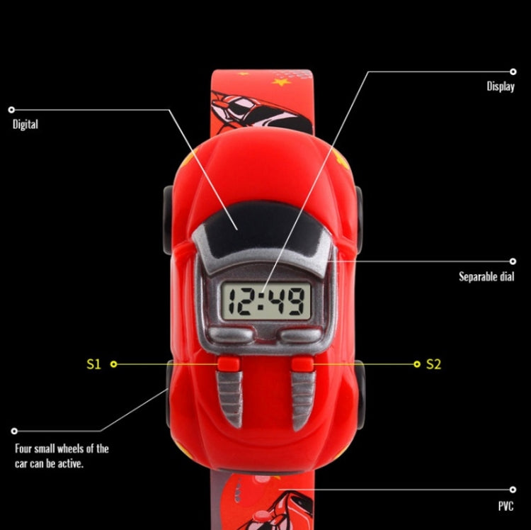 SKMEI 1241 Fashion Cute Cartoon Car Children Digital Watch(Light Blue) - free shipping - PMC TechLife - Order now!