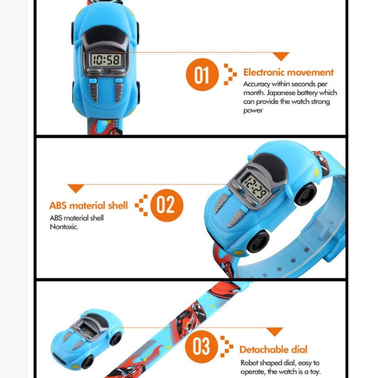 SKMEI 1241 Fashion Cute Cartoon Car Children Digital Watch(Blue) - free shipping - PMC TechLife - Order now!