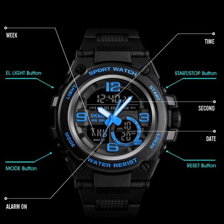 SKMEI 1452 Outdoor Sports Electronic Watch Multifunctional Waterproof Watch(Red) - free shipping - PMC TechLife - Order now!