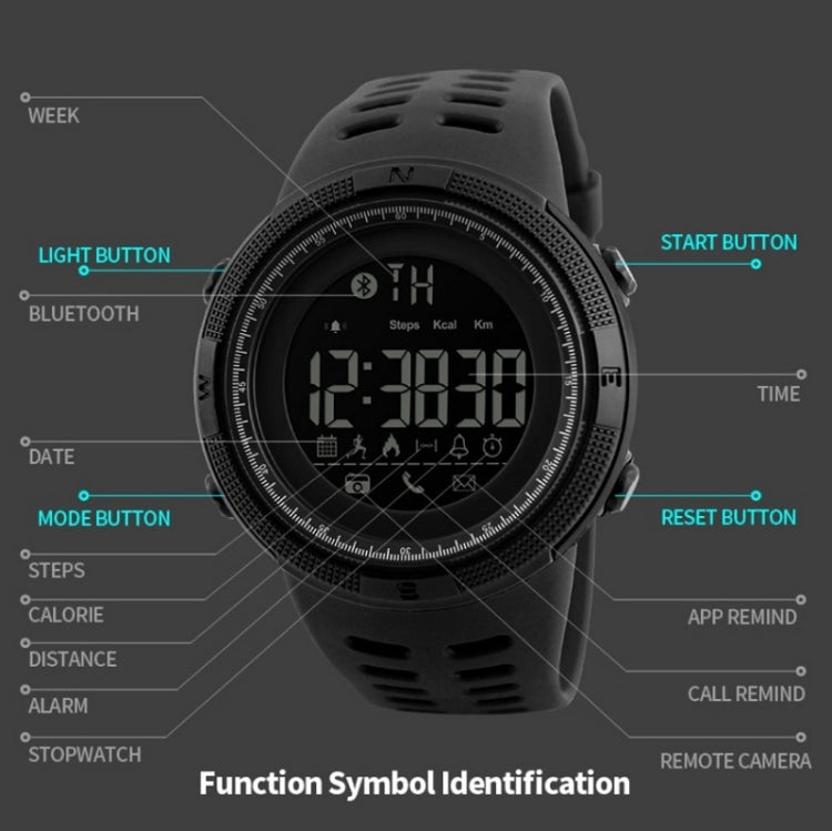 SKMEI 1250 Men Outdoor Waterproof Sports Digital Watch Multi-Function Watch(Gold/Red) - free shipping - PMC TechLife - Order now!