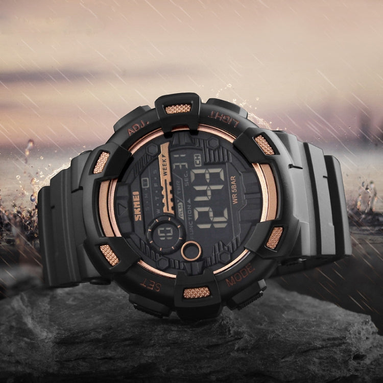 SKMEI 1243 Men Sports Watch Outdoor Waterproof Digital Watch(Red) - free shipping - PMC TechLife - Order now!