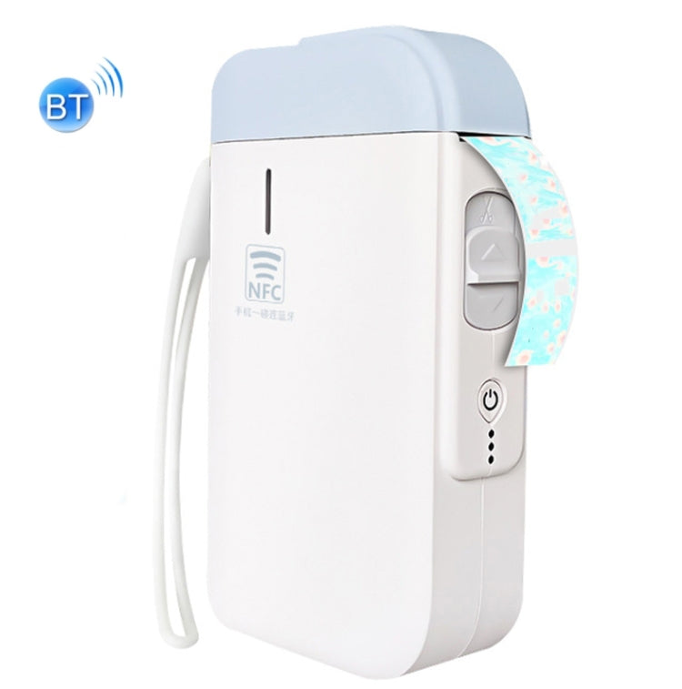 B100 Handheld Portable Bluetooth Mini Label Receipt Printer USB Charging Printer, Specification: Machine+White Label 5 Rolls - Printer by PMC Jewellery | Online Shopping South Africa | PMC Jewellery | Buy Now Pay Later Mobicred