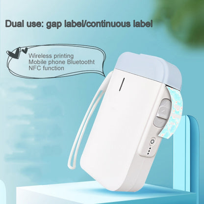 B100 Handheld Portable Bluetooth Mini Label Receipt Printer USB Charging Printer, Specification: Machine+White Label 5 Rolls - Printer by PMC Jewellery | Online Shopping South Africa | PMC Jewellery | Buy Now Pay Later Mobicred