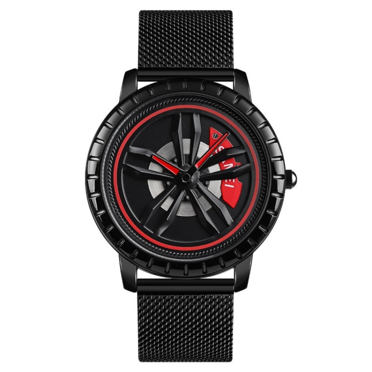 SKMEI 1634 Men Waterproof Watch Fashion Quartz Watch(Black Mesh Belt) - free shipping - PMC TechLife - Order now!