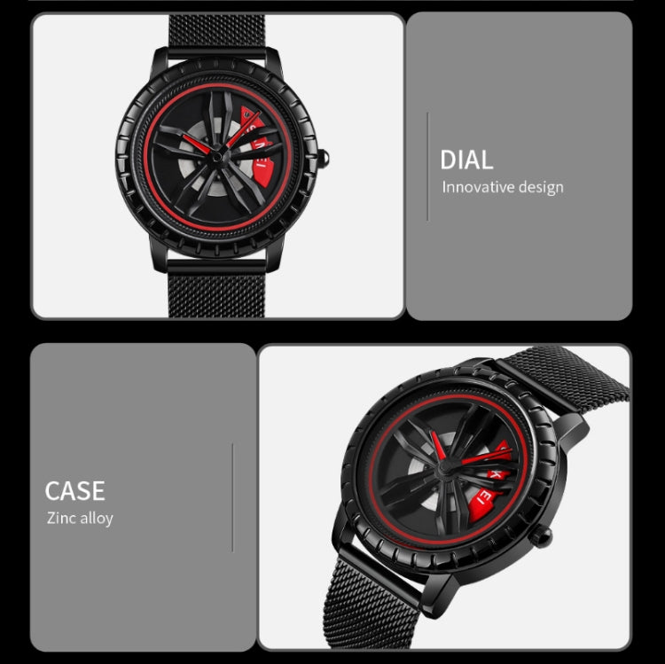 SKMEI 1634 Men Waterproof Watch Fashion Quartz Watch(White Mesh Belt) - free shipping - PMC TechLife - Order now!
