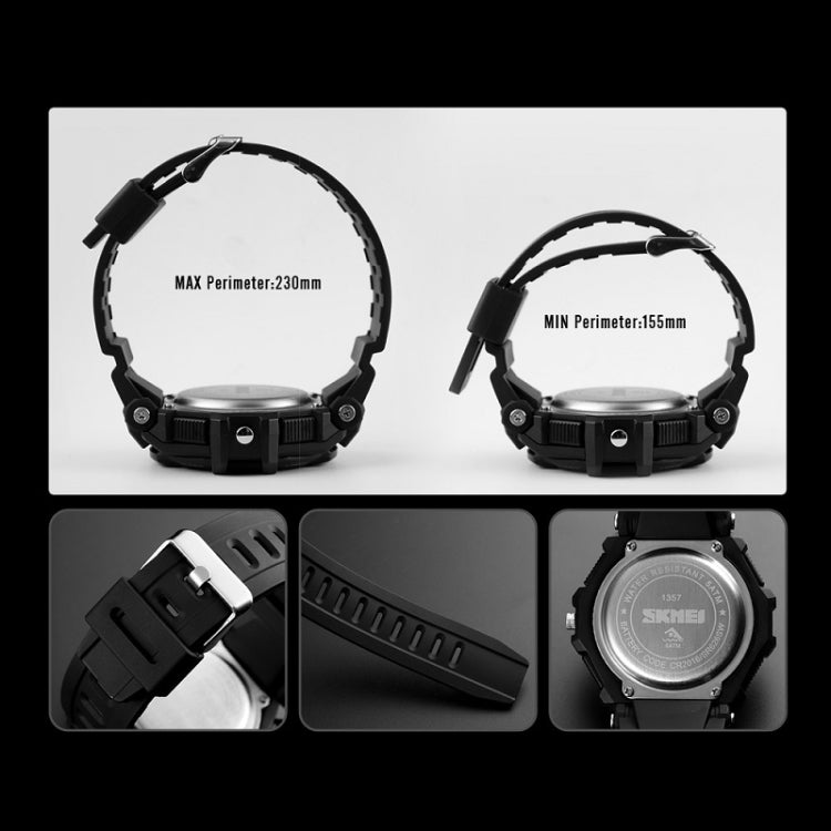 SKMEI 1357 Mens Multifunctional Sports Digital Watch Student Waterproof Watch(Blue) - free shipping - PMC TechLife - Order now!