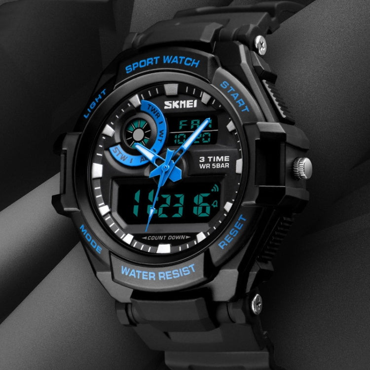 SKMEI 1357 Mens Multifunctional Sports Digital Watch Student Waterproof Watch(Black) - free shipping - PMC TechLife - Order now!