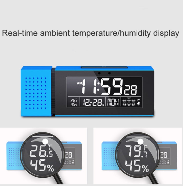 TS-P30 Multifunctional Night Light Alarm Digital Clock with FM Radio & Temperature / Humidity Display & IR Sensor Function(Black) - Alarm Clocks by PMc TechLife | Online Shopping South Africa | PMc TechLife | Buy Now Pay Later Mobicred