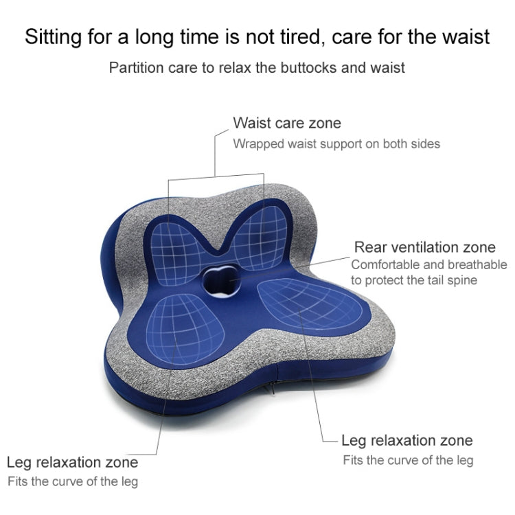 Memory Foam Petal Cushion Office Chair Home Car Seat Cushion, Size: Without Storage Bag(Starry Gray) - free shipping - PMC TechLife - Order now!