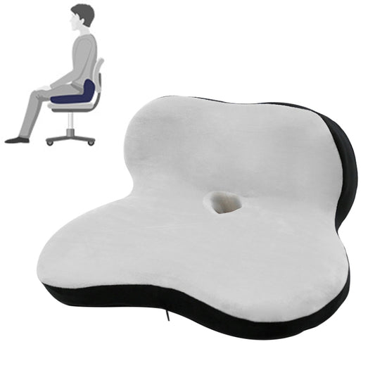 Memory Foam Petal Cushion Office Chair Home Car Seat Cushion, Size: Without Storage Bag(Crystal Velvet Gray Black Stitching) - Cushions & Pillows by PMC Jewellery | Online Shopping South Africa | PMC Jewellery | Buy Now Pay Later Mobicred