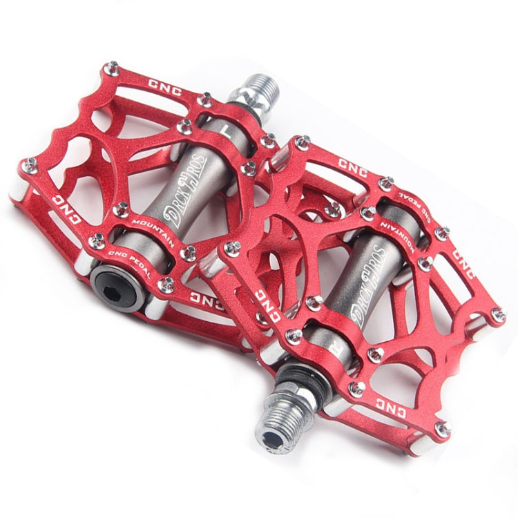 Bicycle Pedal Mountain Bike Aluminum Alloy Palin Pedal Non-Slip Bearing Pedal(901-2 Red) - free shipping - PMc TechLife - Order now!