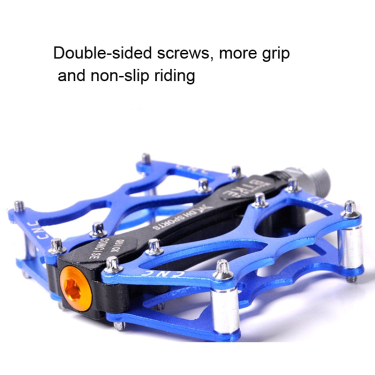 Bicycle Pedal Mountain Bike Aluminum Alloy Palin Pedal Non-Slip Bearing Pedal(901 Blue) - Pedals by PMc TechLife | Online Shopping South Africa | PMc TechLife | Buy Now Pay Later Mobicred
