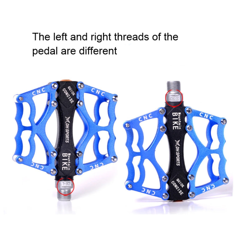 Bicycle Pedal Mountain Bike Aluminum Alloy Palin Pedal Non-Slip Bearing Pedal(901 Red) - Pedals by PMc TechLife | Online Shopping South Africa | PMc TechLife | Buy Now Pay Later Mobicred