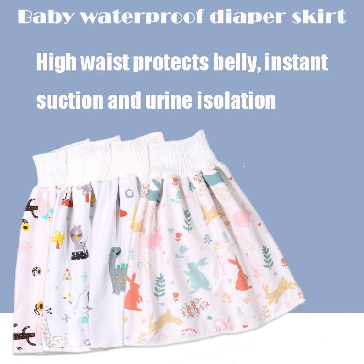 Baby Water-Proof And Leak-Proof Cloth Diapers Children Washable Cotton Cloth Bed-Wetting Skirt Pants, Colour: L(New Yellow Cactus) - Baby Care by PMc TechLife | Online Shopping South Africa | PMc TechLife | Buy Now Pay Later Mobicred