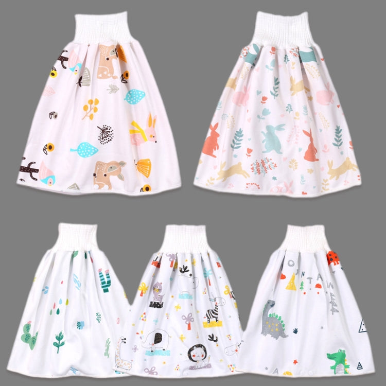 Baby Water-Proof And Leak-Proof Cloth Diapers Children Washable Cotton Cloth Bed-Wetting Skirt Pants, Colour: L(Red Cat and Blue Cat) - Baby Care by PMc TechLife | Online Shopping South Africa | PMc TechLife | Buy Now Pay Later Mobicred