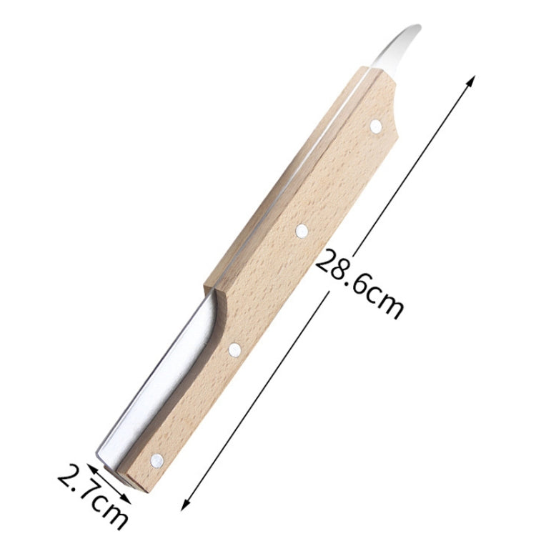 Multifunctional Stainless Steel Coconut Shell Opener With Wooden Handle Coconut Meat Knife Kitchen Gadgets, Specification: Knock Coconut Knife - free shipping - PMC TechLife - Order now!
