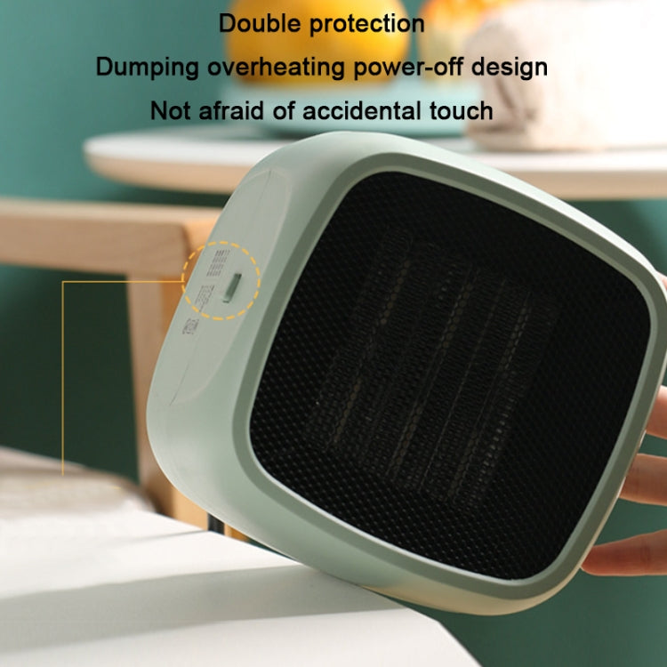 Home Desktop Mini Portable PTC Dumping Power-off Heater, Specification:US Plug(Green) - Electric Heaters by PMC Jewellery | Online Shopping South Africa | PMC Jewellery | Buy Now Pay Later Mobicred