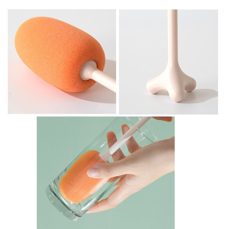 Long Handle Vertical Cup Brush Baby Bottle Sponge Cleaning Brush, Length: 29cm(White) - Cleaning Tools by PMc TechLife | Online Shopping South Africa | PMc TechLife | Buy Now Pay Later Mobicred