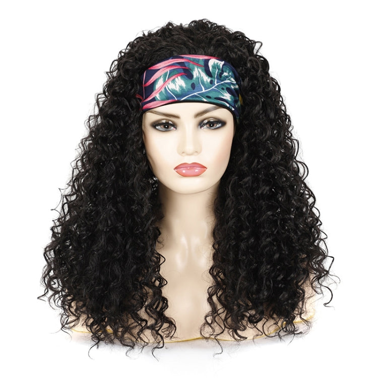 Hairband Wig Headgear Volume Chemical Fiber Wig Headgear, Color Classification: Flower Hair Band 1B#C - free shipping - PMC TechLife - Order now!