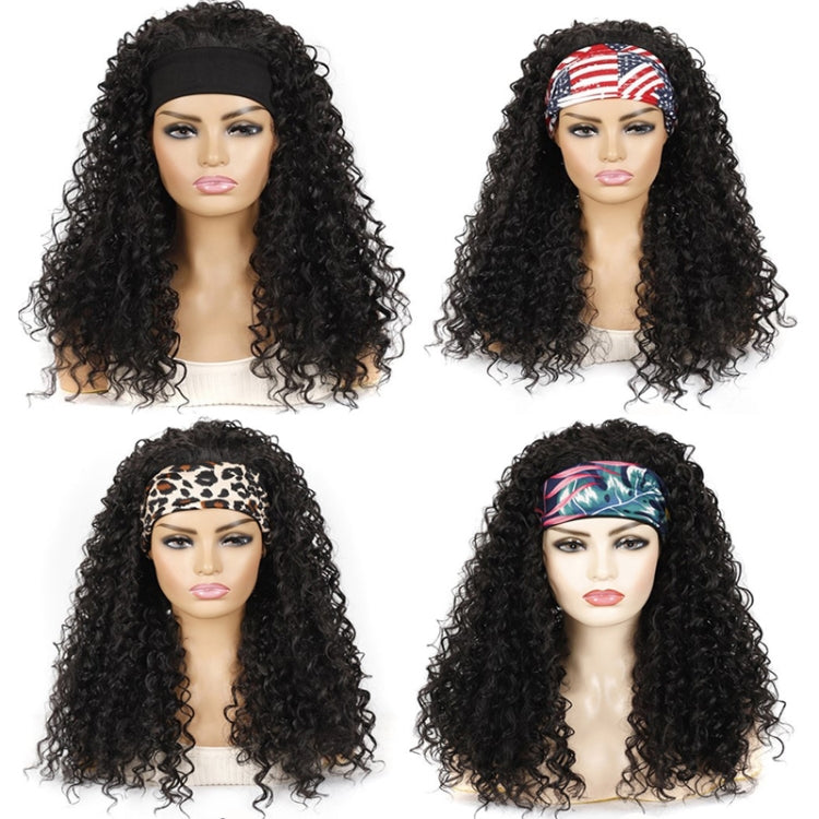 Hairband Wig Headgear Volume Chemical Fiber Wig Headgear, Color Classification: Flower Hair Band 1B#C - free shipping - PMC TechLife - Order now!