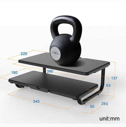 Double-Layer Heightening Desktop Metal Aluminum Alloy Display Base Notebook Computer Stand - Laptop Stand by PMC Jewellery | Online Shopping South Africa | PMC Jewellery | Buy Now Pay Later Mobicred