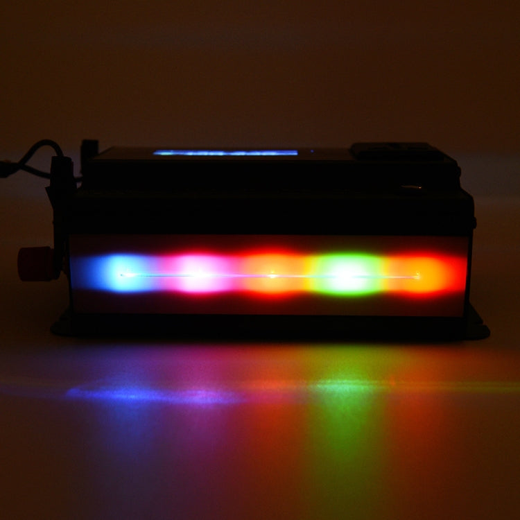 XUYUAN 6000W Car Inverter LED Colorful Atmosphere Light 4 USB Charging Converter, UK Plug, Specification: 24V-220V - Modified Square Wave by PMC TechLife | Online Shopping South Africa | PMC TechLife | Buy Now Pay Later Mobicred