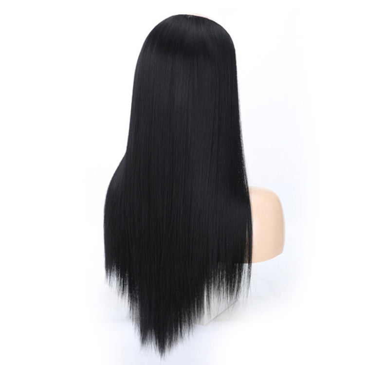 Wig Half Headgear Long Straight Hair U-Shaped Wig Headgear, Colour: 1.US-1B# Black - free shipping - PMC TechLife - Order now!