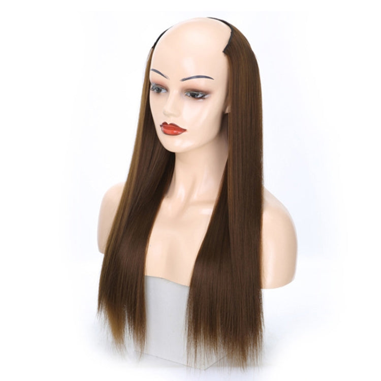 Wig Half Headgear Long Straight Hair U-Shaped Wig Headgear, Colour: 9.US-8# - free shipping - PMC TechLife - Order now!