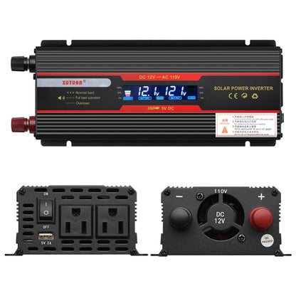 XUYUAN 6000W Car Inverter LCD Display Converter, US Plug, Specification: 12V-110V - Modified Square Wave by PMC Jewellery | Online Shopping South Africa | PMC Jewellery | Buy Now Pay Later Mobicred