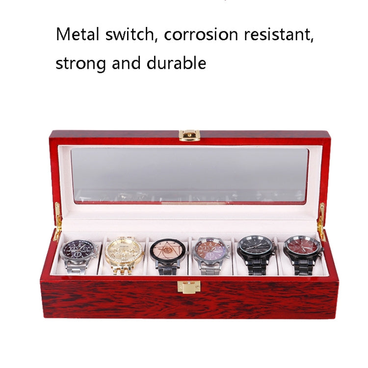 Wooden Baking Paint Watch Box Jewelry Storage Display Box(20-bit Black + Rice Matte) - free shipping - PMc TechLife - Order now!