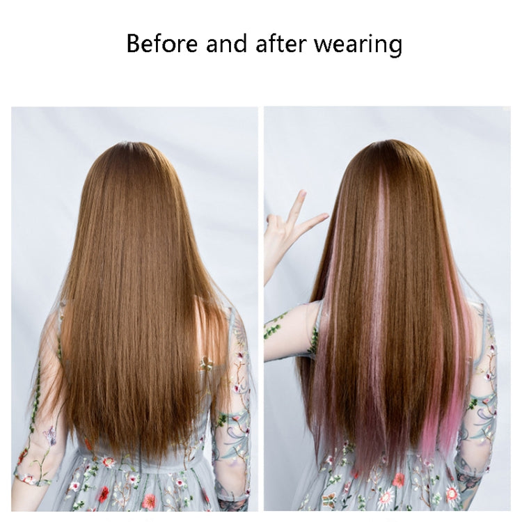 5 PCS Color Highlighting Hair Extension Piece One-Piece Invisible Seamless Hair Extension Piece(Flax Gold) - free shipping - PMC TechLife - Order now!