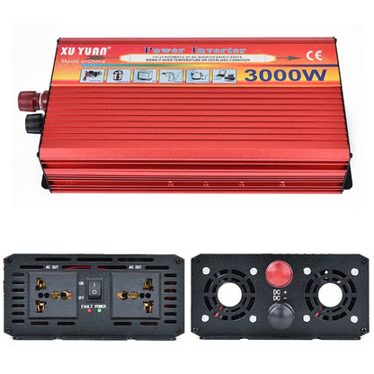 XUYUAN 3000W Car Inverter Car Home Power Converter, Specification: 12V to 110V -  by XUYUAN | Online Shopping South Africa | PMC Jewellery | Buy Now Pay Later Mobicred