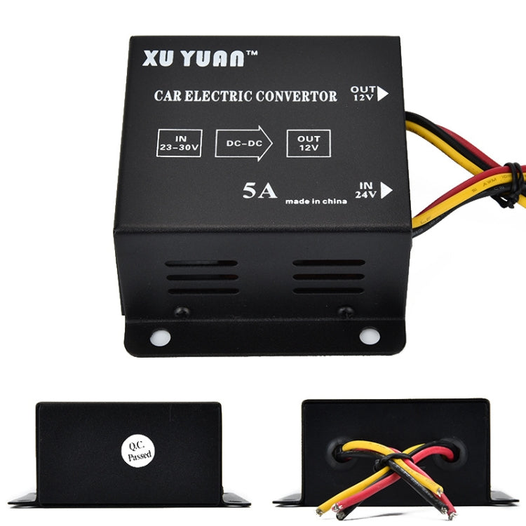 XUYUAN 60W Step-Down Converter 24V to 12V 5A Automotive DC Power Buck Converter - free shipping - PMC TechLife - Order now!