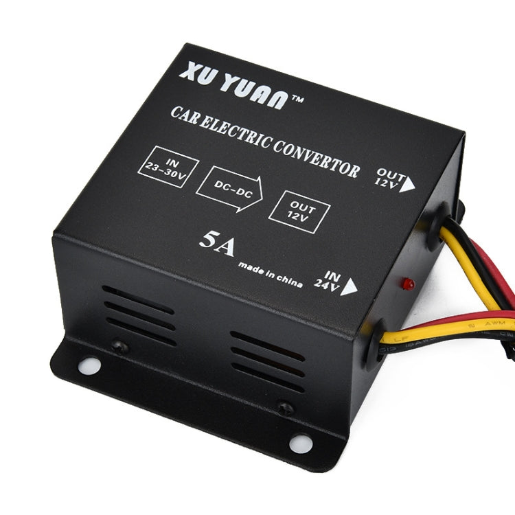 XUYUAN 60W Step-Down Converter 24V to 12V 5A Automotive DC Power Buck Converter - free shipping - PMC TechLife - Order now!