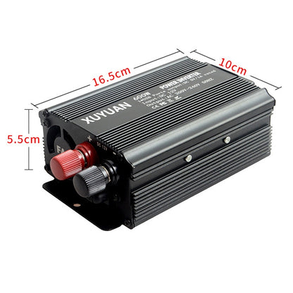 XUYUAN 600W Solar Car Home Inverter USB Charging Converter, EU Plug, Specification: 24V to 220V -  by XUYUAN | Online Shopping South Africa | PMC Jewellery | Buy Now Pay Later Mobicred