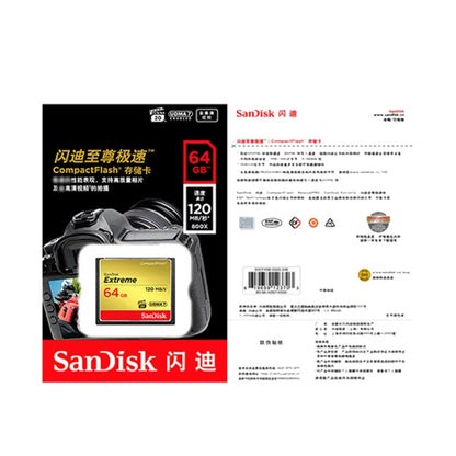 SanDisk CFXPS-1067X High Speed CF Card Camera SLR Camera Memory Card CF-120M/S, Capacity: 128GB - CF Card by PMC Jewellery | Online Shopping South Africa | PMC Jewellery | Buy Now Pay Later Mobicred