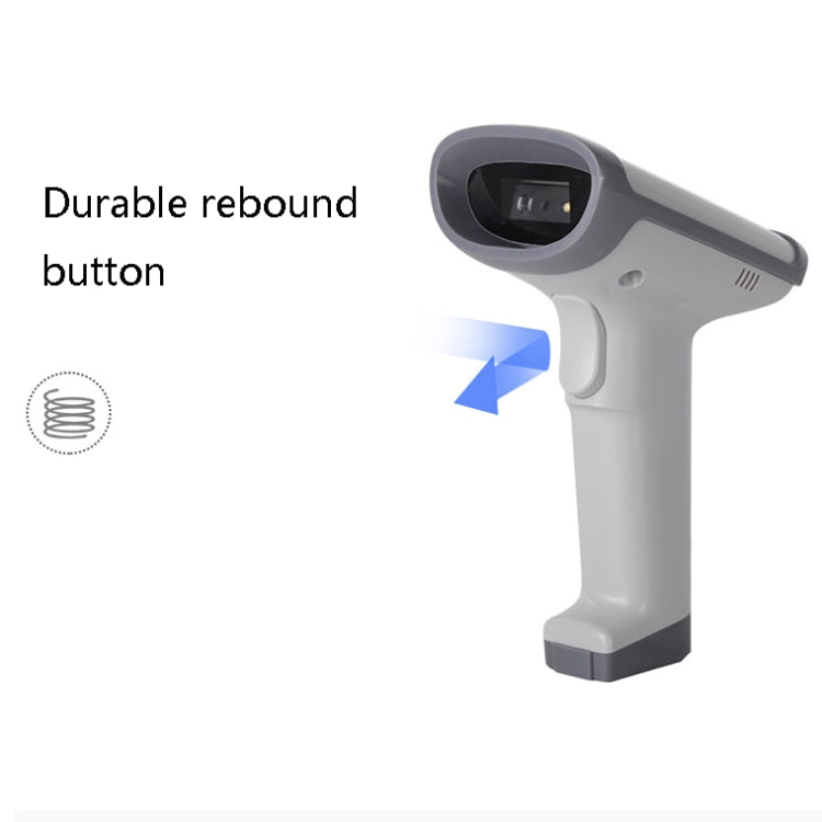 Deli 14950 One-Dimensional Two-Dimensional Scanner Supermarket Catering Scanning Gun, Model: Wired (White) - Barcode Scanner by Deli | Online Shopping South Africa | PMC Jewellery | Buy Now Pay Later Mobicred