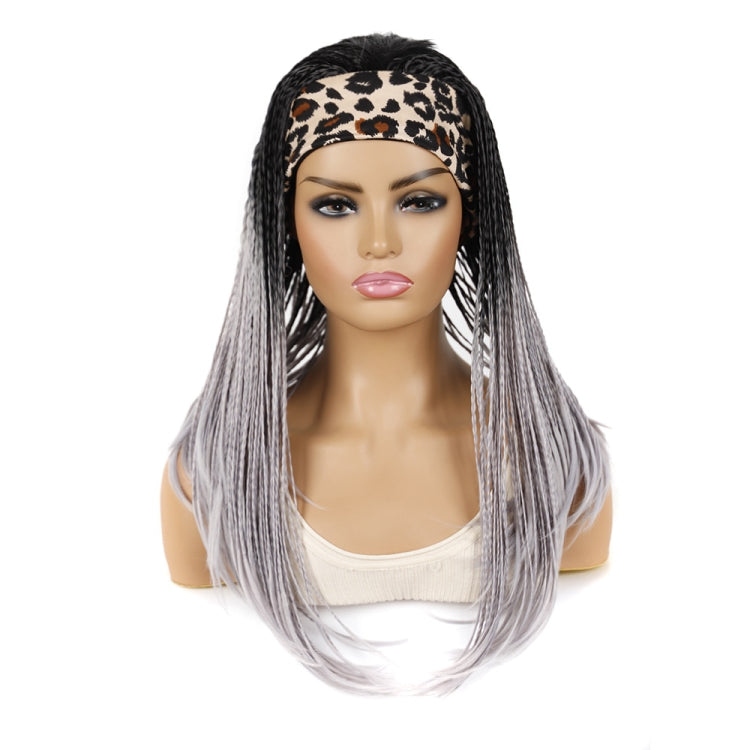 Colored Small Dirty Braid Wig Headgear Hair Band Style Small Braid Wig Headgear(1BTGRAY#7 Leopard Print) - free shipping - PMC TechLife - Order now!