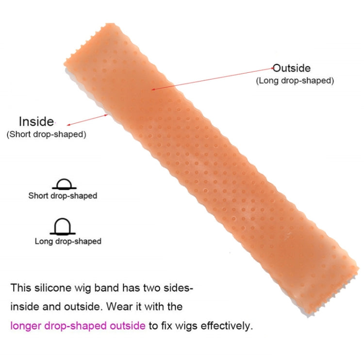 Wig Silicone Hair Band Lace Headgear Silicone Wig Hair Band(Orange) - free shipping - PMC TechLife - Order now!