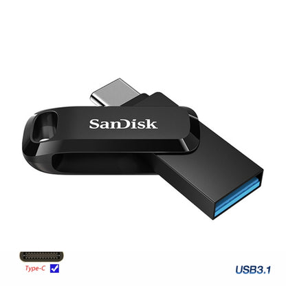 SanDisk Type-C + USB 3.1 Interface OTG High Speed Computer Phone U Disk, Colour: SDDDC3 Black Plastic Shell, Capacity: 64GB - USB Flash Drives by SanDisk | Online Shopping South Africa | PMC Jewellery | Buy Now Pay Later Mobicred