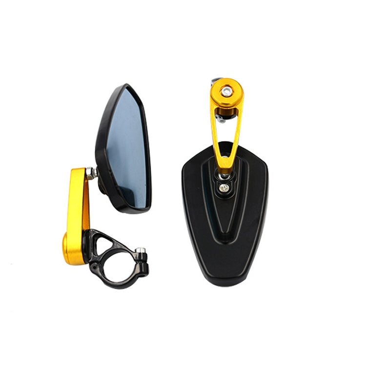 Electric Bike Motorcycle Modified Reversing Retro Rearview Handle Mirror All Aluminum Reflective Rearview Mirror(Golden) - Side Mirrors by PMC Jewellery | Online Shopping South Africa | PMC Jewellery | Buy Now Pay Later Mobicred
