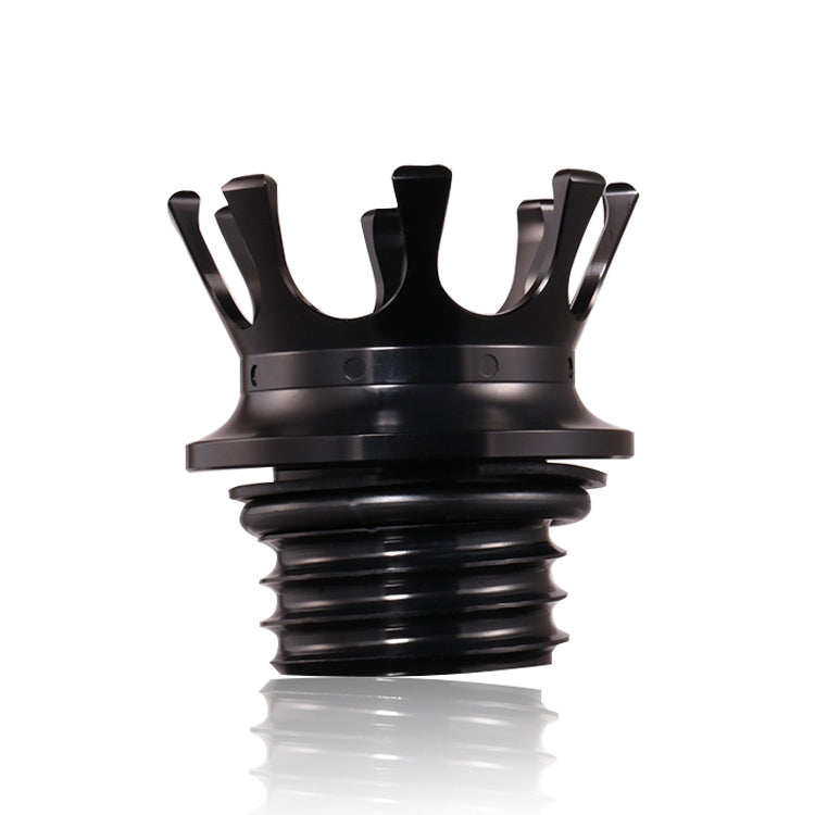 Motorcycle CNC Aluminum Alloy Crown Fuel Tank Cap Suitable For Harley 883 / XL / 1200 / 48 / 72(Black) - Others by PMC Jewellery | Online Shopping South Africa | PMC Jewellery | Buy Now Pay Later Mobicred