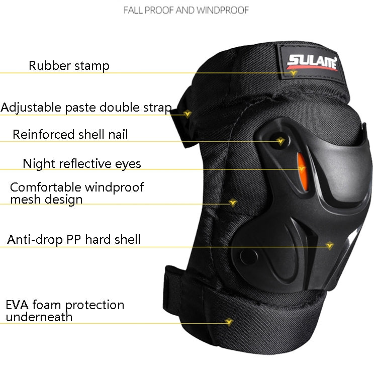 SULAITE Motorcycle Riding Equipment Protective Gear Off-Road Riding Anti-Fall Protector, Specification: Knee Pads+Elbow Pad - Protective Gear by SULAITE | Online Shopping South Africa | PMC Jewellery | Buy Now Pay Later Mobicred